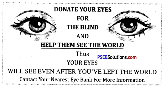 PSEB 10th Class English Reading Comprehension Unseen Picture Poster Based 2