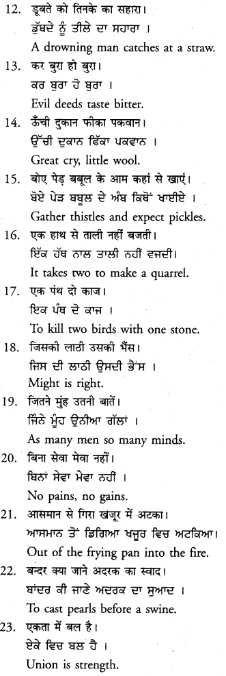 PSEB 12th Class English Grammar Translation 10