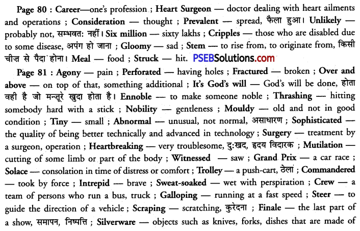 PSEB 12th Class English Solutions Chapter 9 In Celebration of Being Alive 1