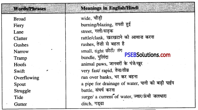 PSEB 6th Class English Solutions Poem 2 How Beautiful is the Rain! 2