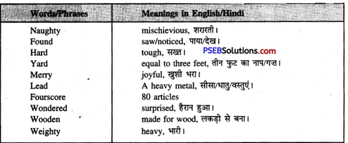 PSEB 7th Class English Solutions Poem 4 There was a Naughty Boy 7