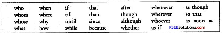 PSEB 9th Class English Grammar Conjunctions 5